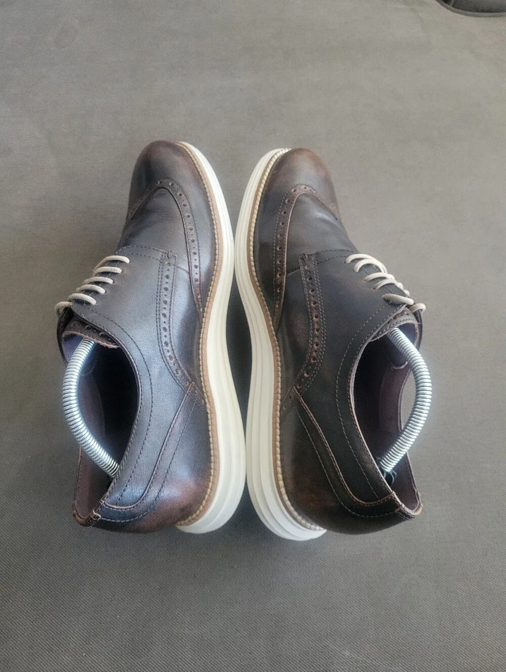 Cole Haan Men’s Original Grand Shortwing Oxford Leather Shoes Brown Size 10.5 M